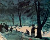 威廉 詹姆斯 格莱肯斯 : Central Park Winter